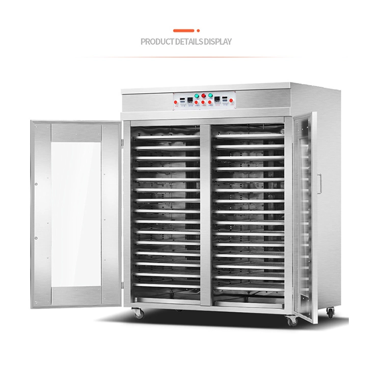 Commercial Digital Control 30/40/50 Trays Double Door Food Fruit Vegetables Dryer Dehydrator